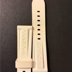 Panerai White Rubber Strap